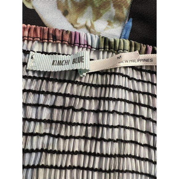 Urban Outfitters Kimchi Blue Floral Structured Strapless Dress Size Medium - Picture 6 of 6